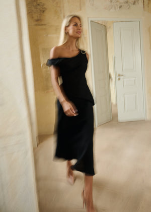 LOREN Linen Midi Dress