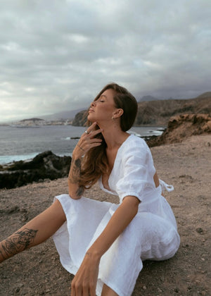 TEMPTATION Linen Dress