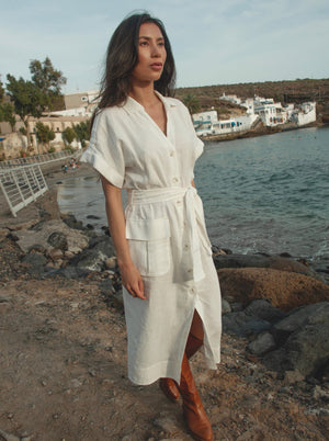 DESERT Midi Linen Dress