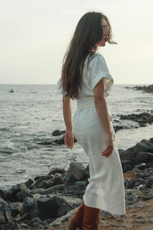 DESERT Midi Linen Dress