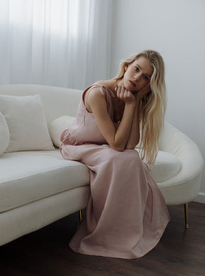 LILA Linen Maxi Dress
