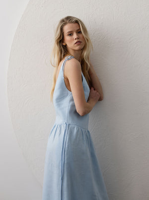 LILA Linen Maxi Dress