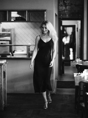 SENSE Ramie Blend Slip Dress