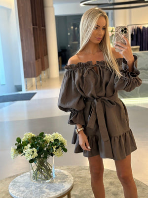 MOONLOVE Mini Linen Dress