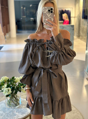 MOONLOVE Mini Linen Dress