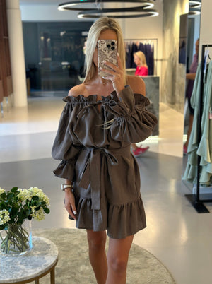 MOONLOVE Mini Linen Dress