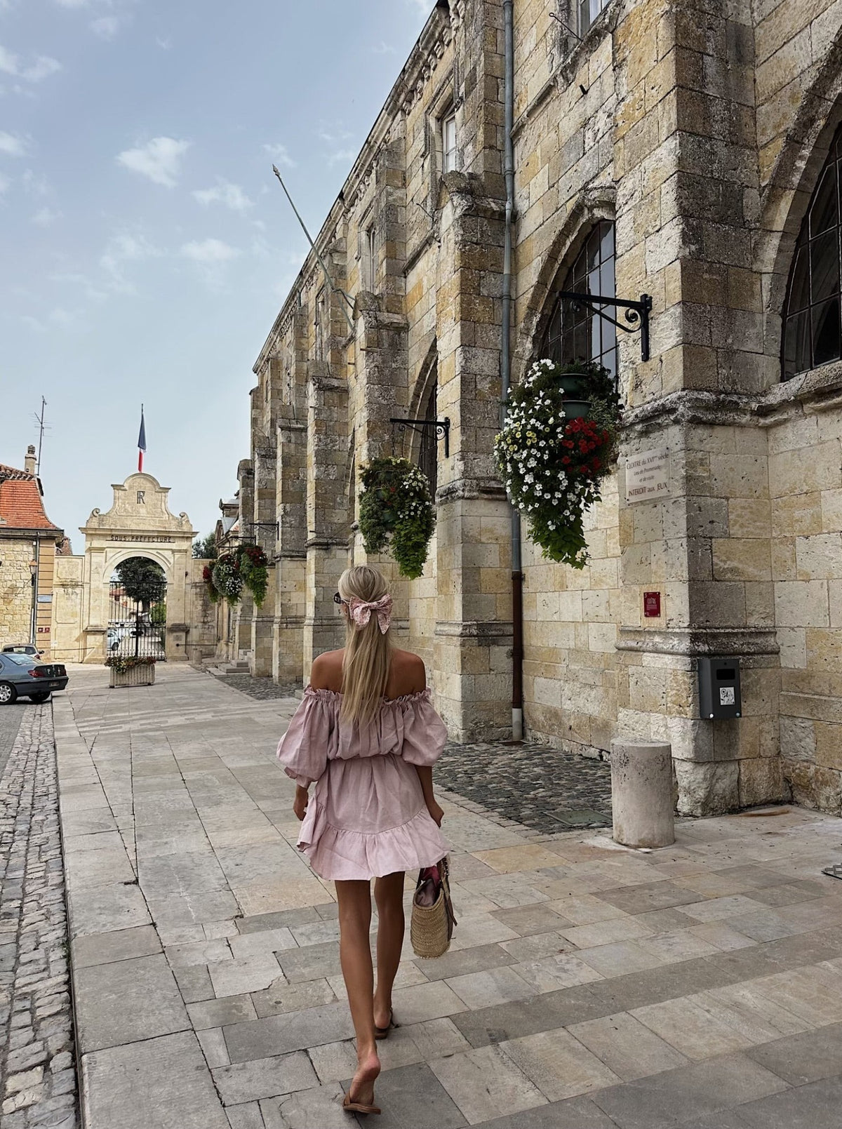 MOONLOVE Mini Linen Dress