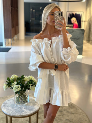 MOONLOVE Mini Linen Dress