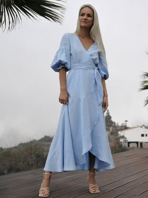 ALLURE Midi Linen Dress