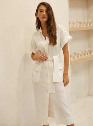 DESERT Midi Linen Dress