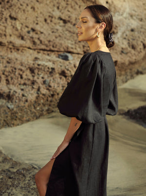 Dune Midi Linen Dress