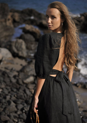 TEMPTATION Linen Dress