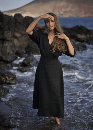 TEMPTATION Linen Dress