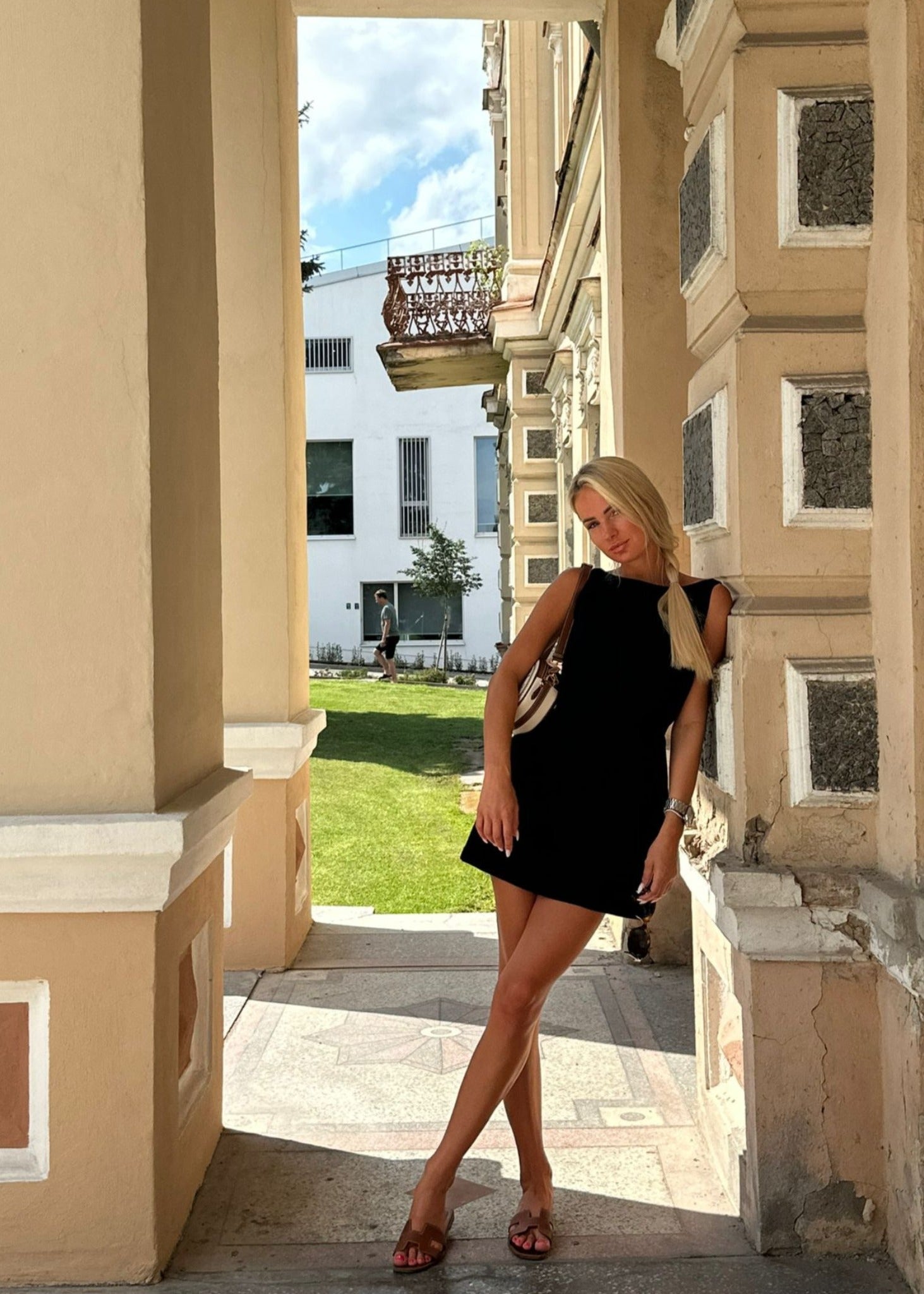 jackie mini dress Jackie Cowl Neck Mini Dress