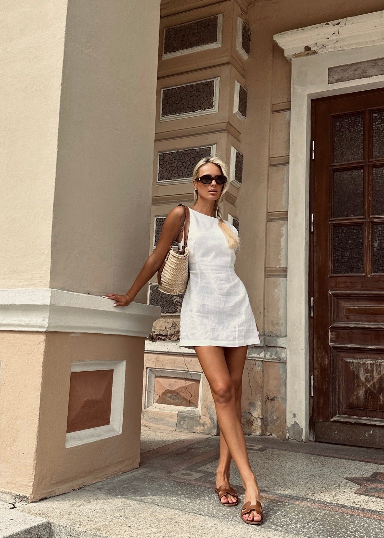 JACKIE Mini Linen Dress