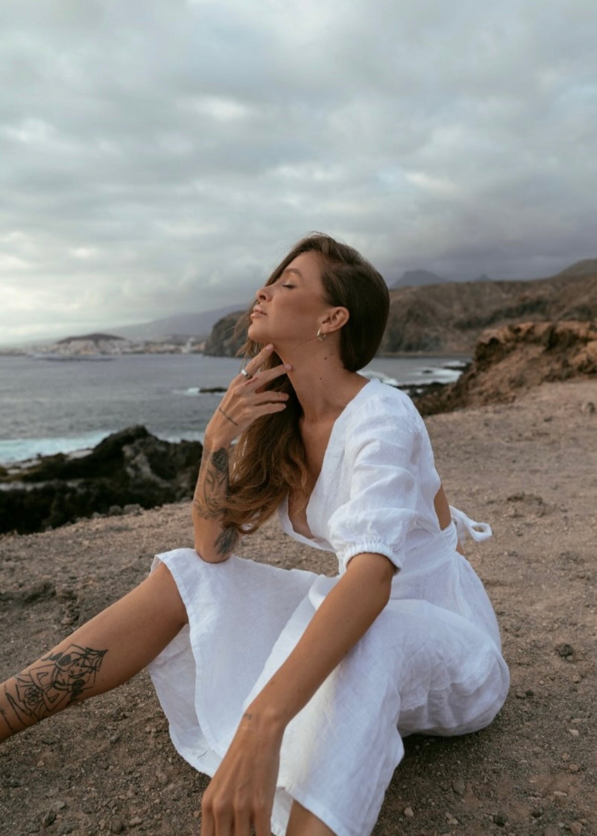 TEMPTATION Linen Dress