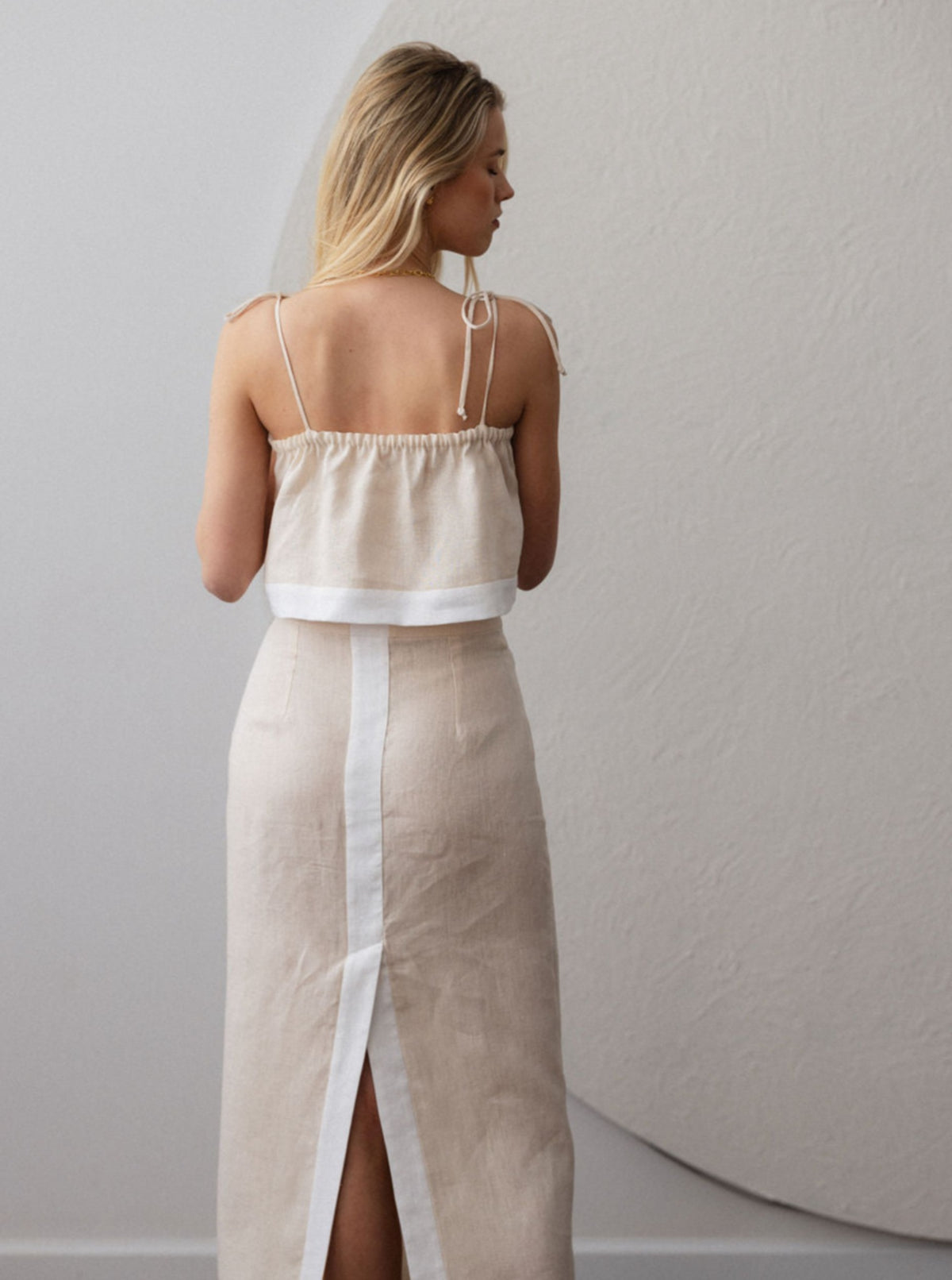 DALI Linen Crop Top