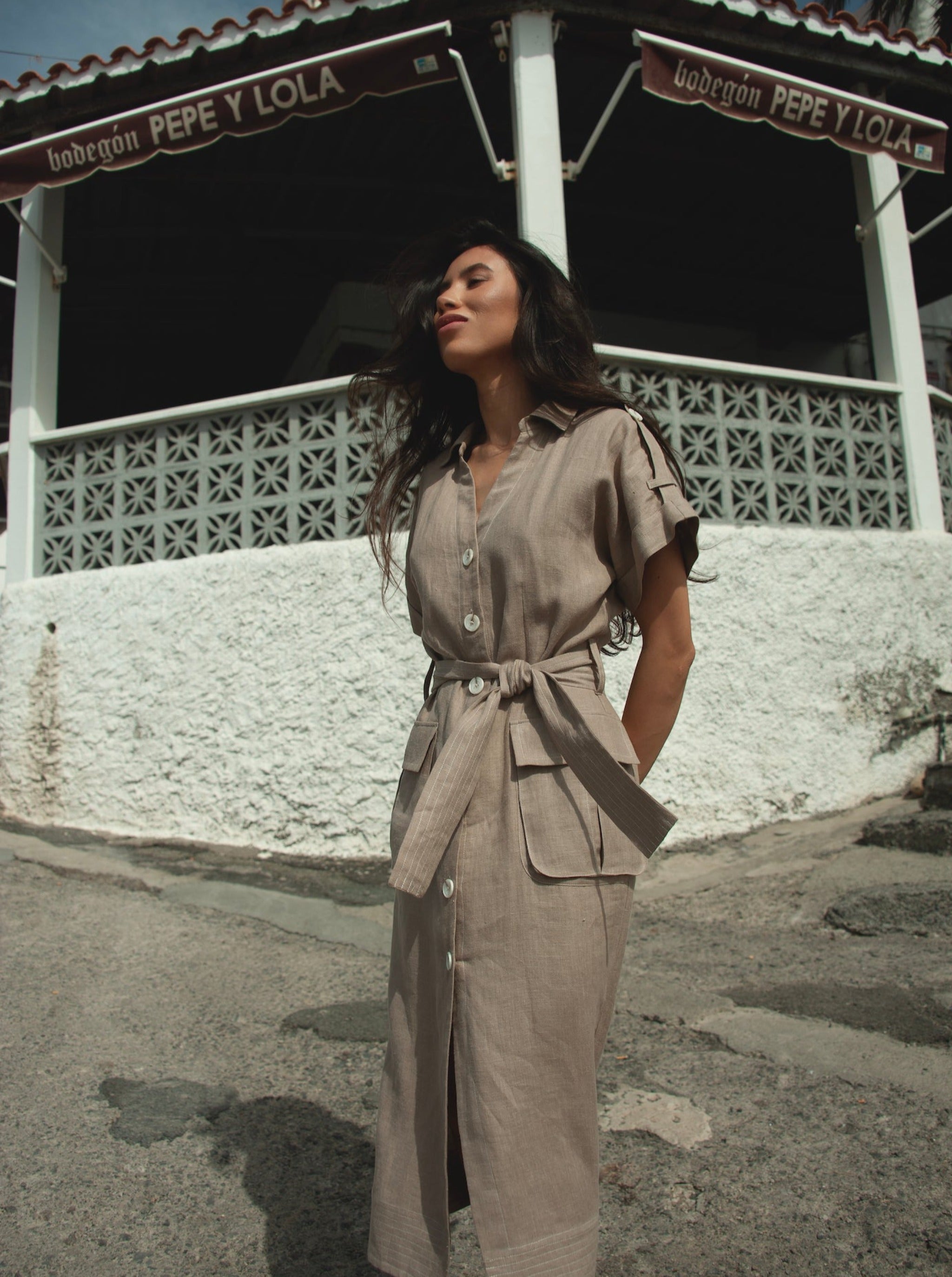 Desert Midi Linen Dress | Bohomey - Bohomey Shop Desert Midi Linen Dress | Bohomey - Bohomey Shop