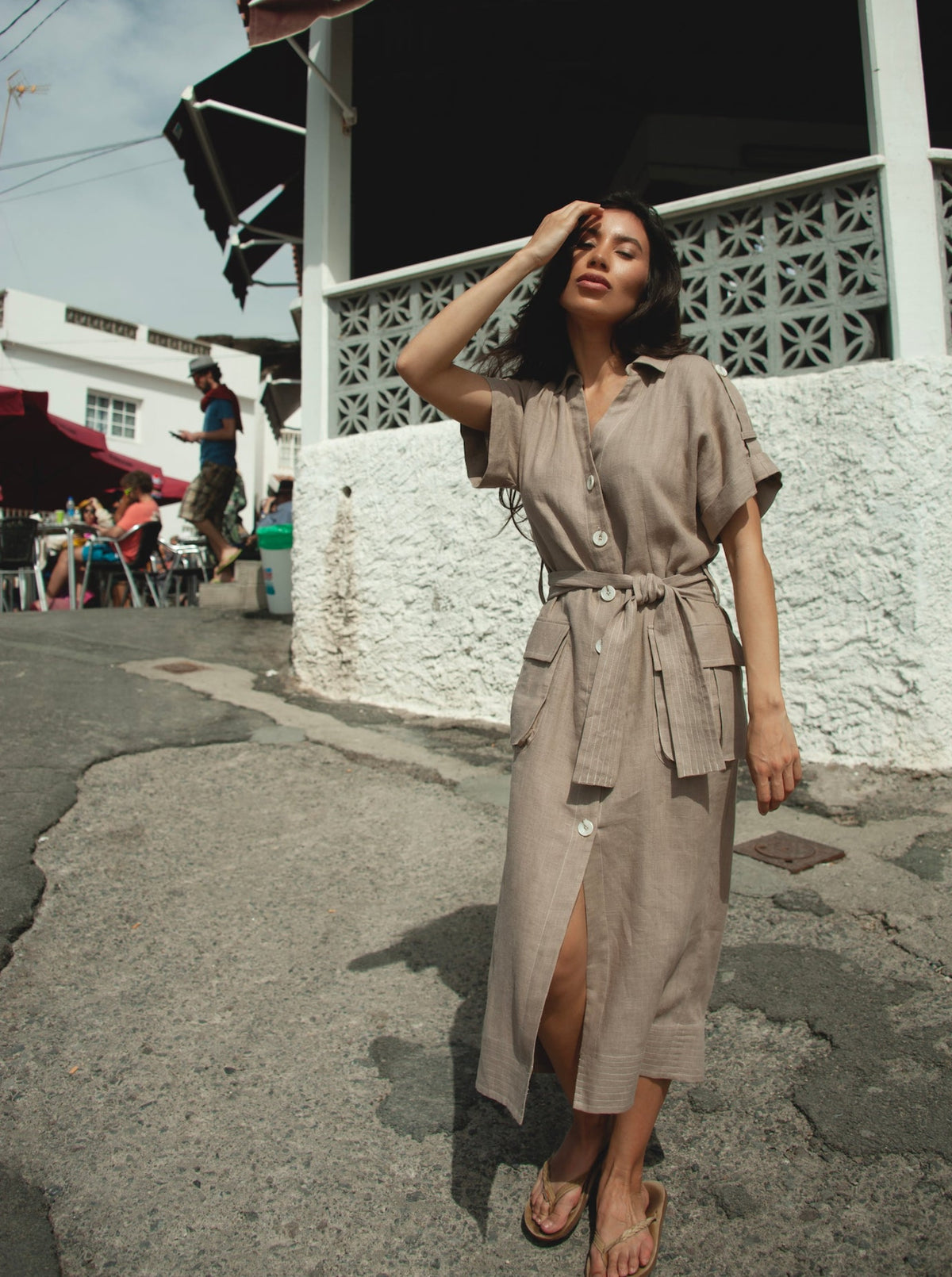DESERT Midi Linen Dress