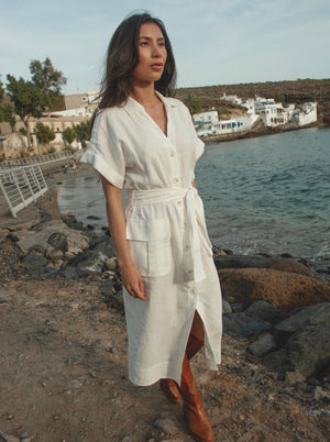 Desert Midi Linen Dress