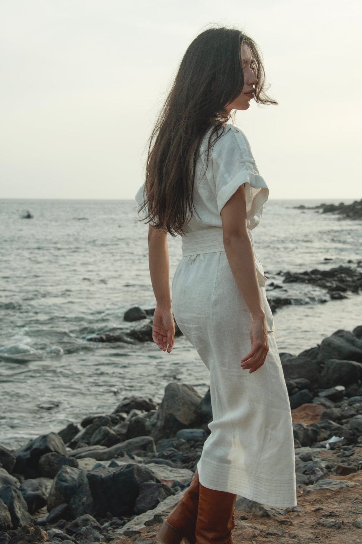 DESERT Midi Linen Dress