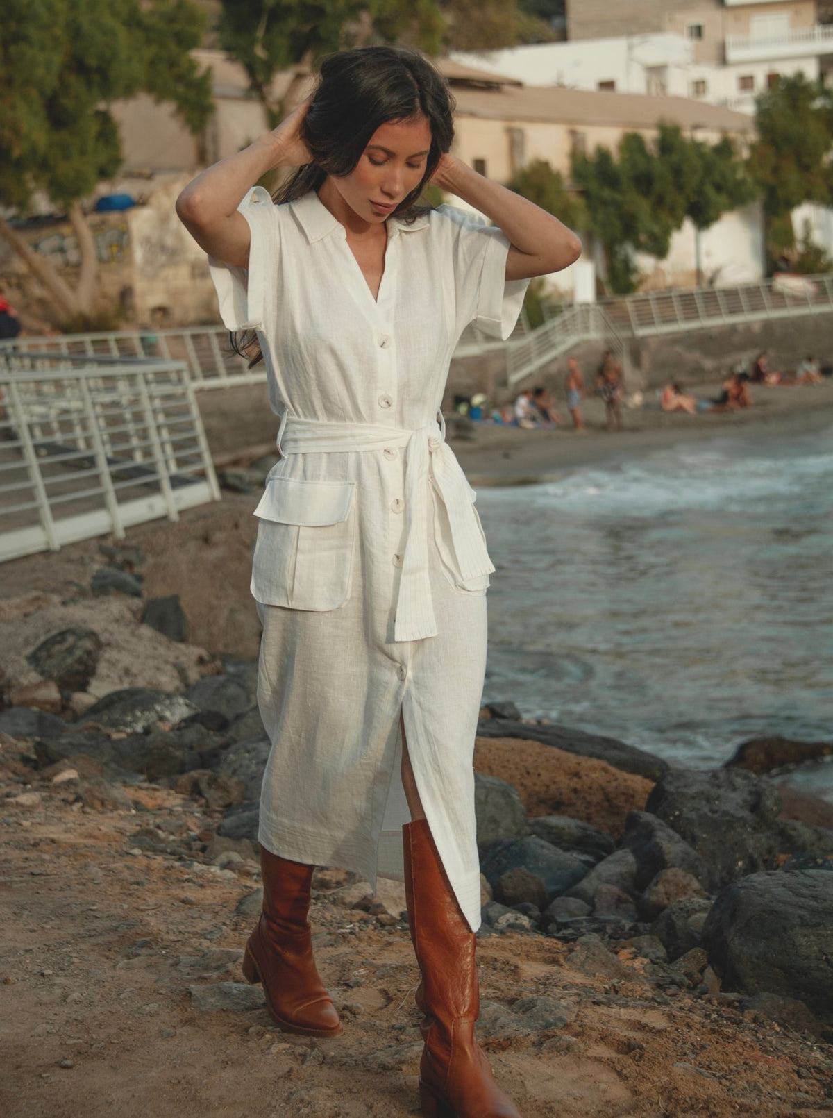 DESERT Midi Linen Dress