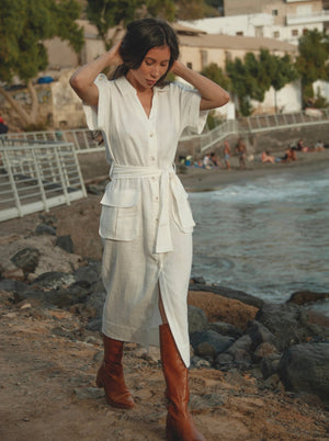 Desert Midi Linen Dress