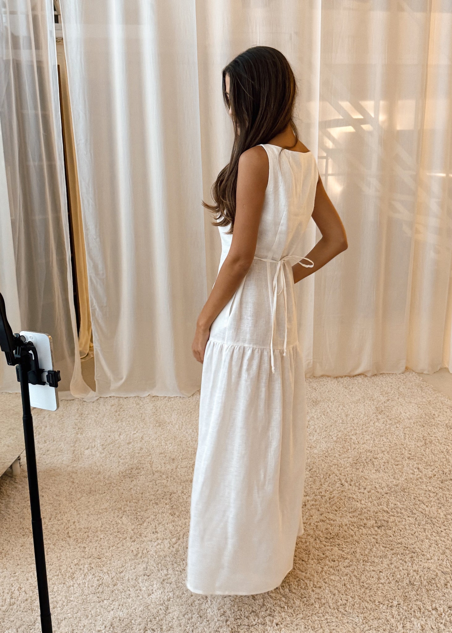 KELLY Linen Maxi Dress