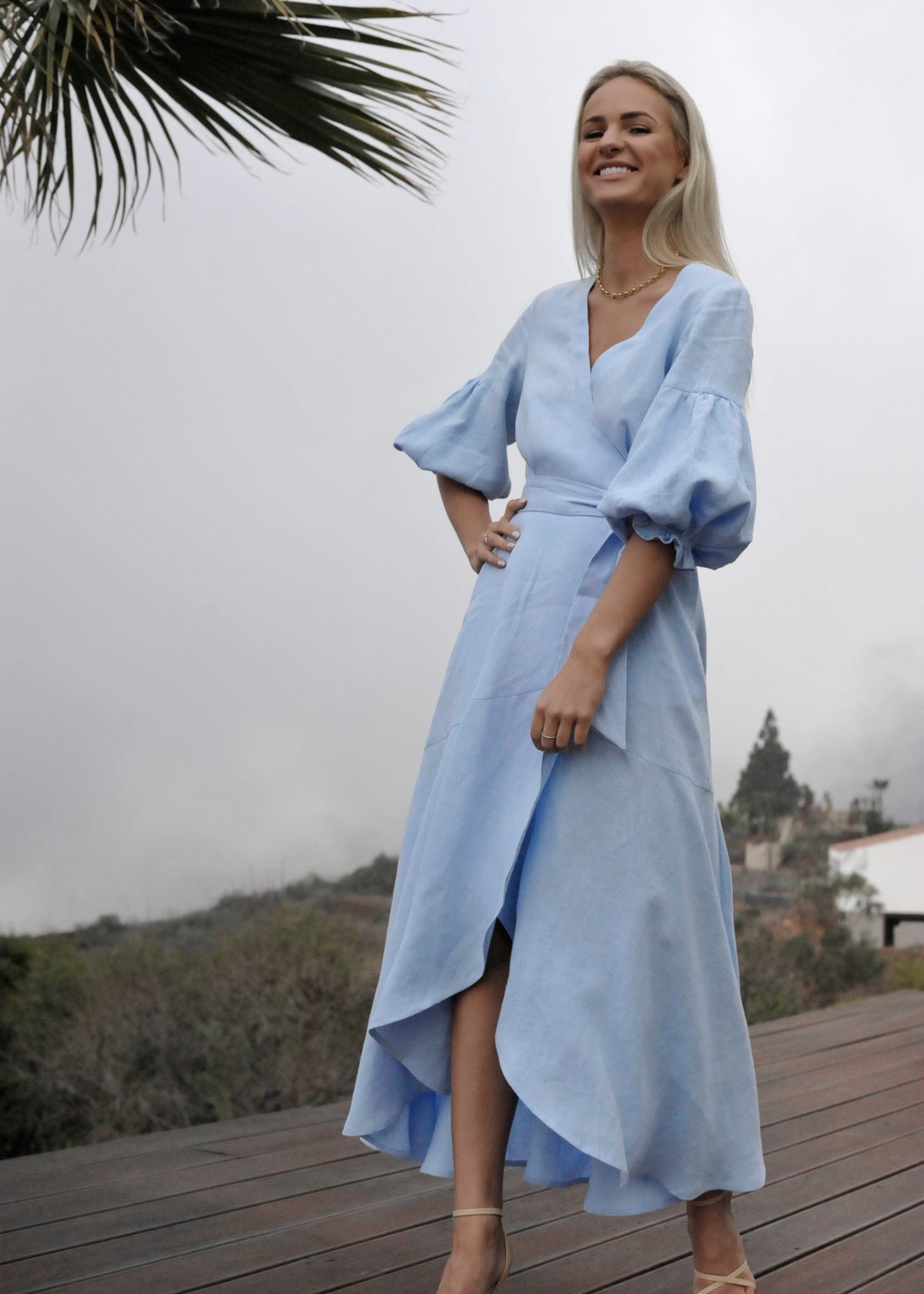 ALLURE Midi Linen Dress