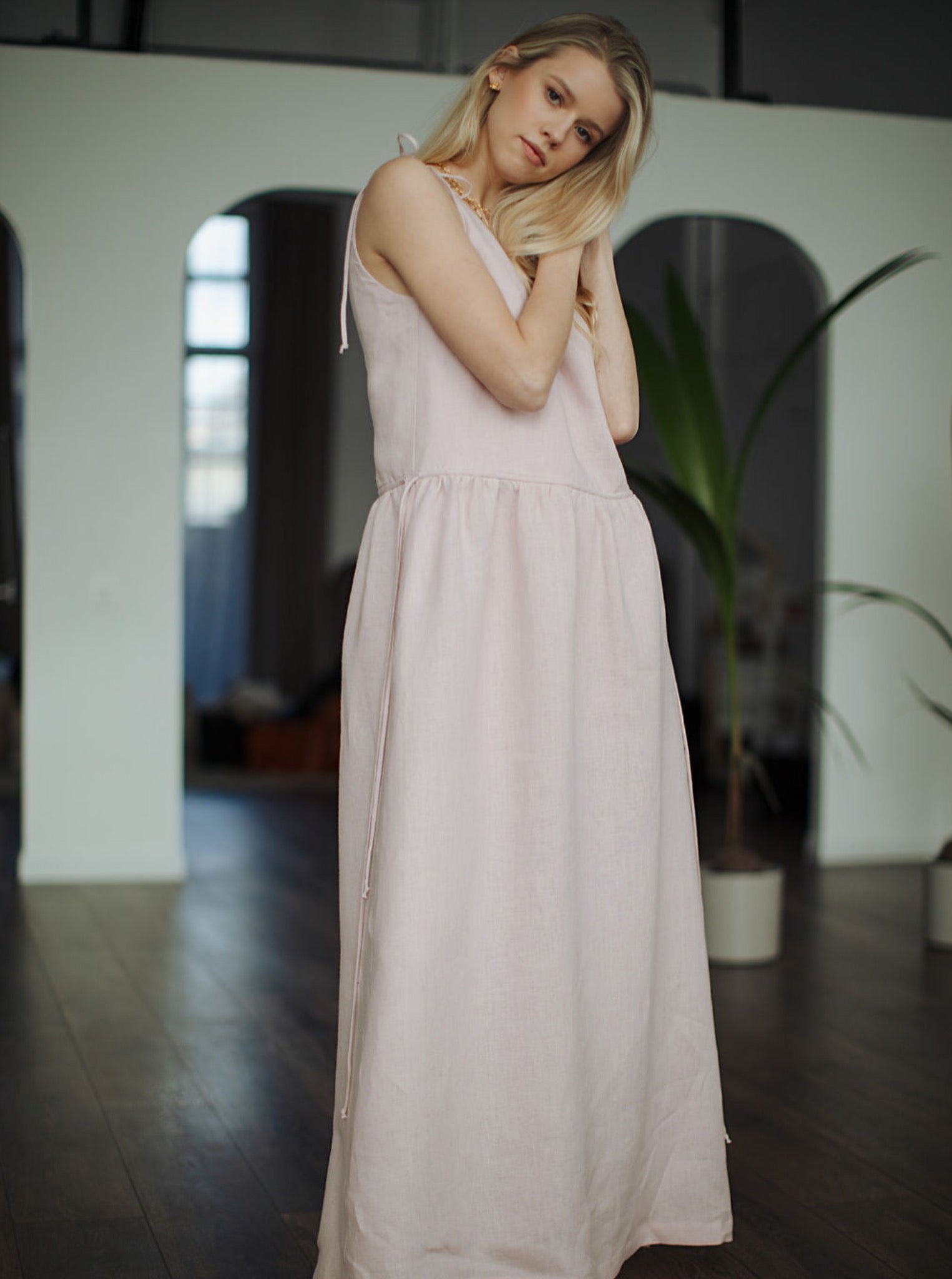 LILA Linen Maxi Dress