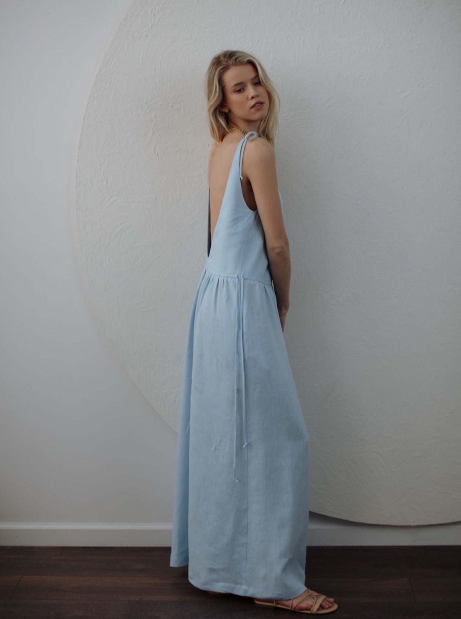 Lila Linen Maxi Dress