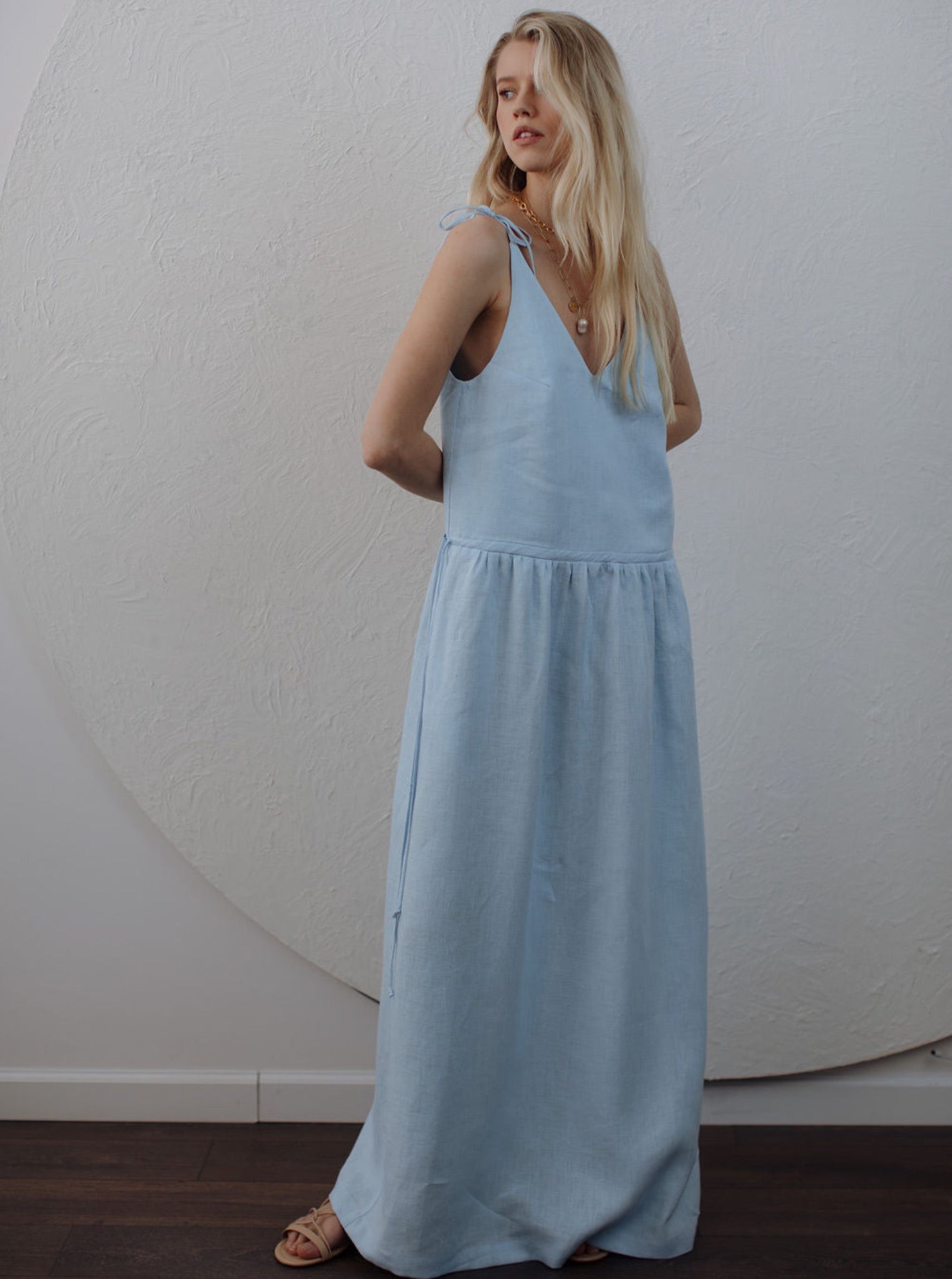 Lila Linen Maxi Dress