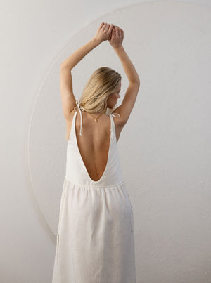 Lila Linen Maxi Dress