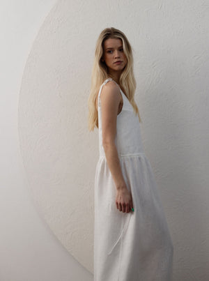 Lila Linen Maxi Dress