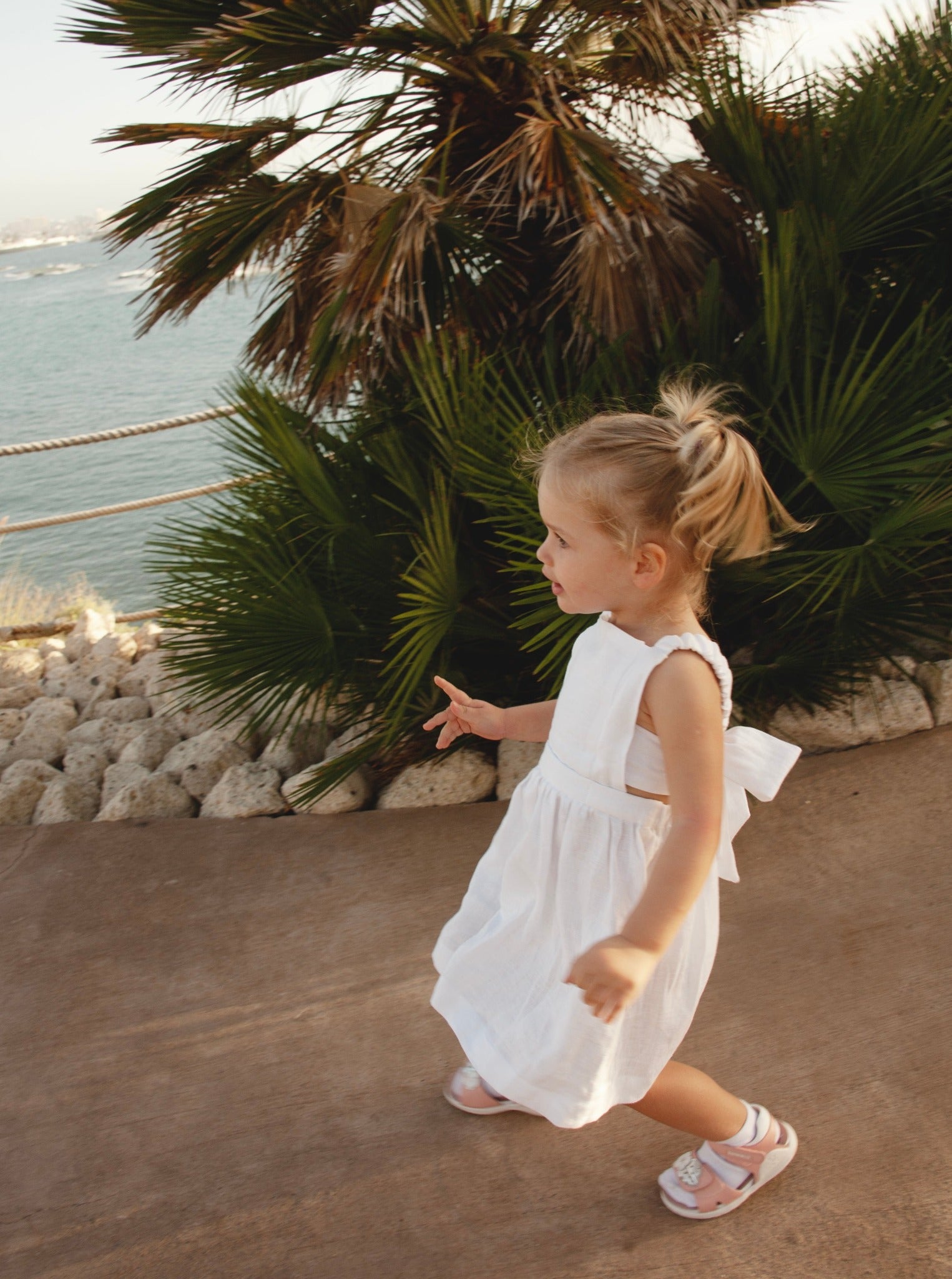 Olivia Linen Dress for Girls Special Edition