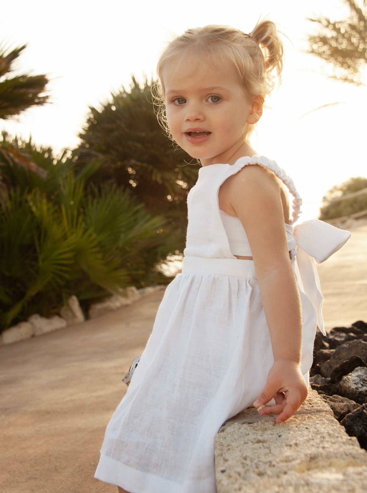 Olivia Linen Dress for Girls Special Edition