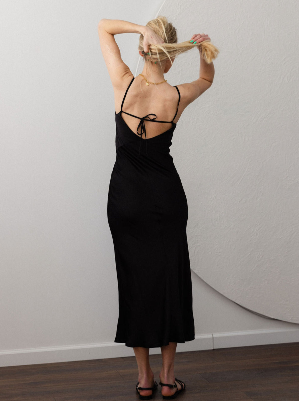 SENSE Ramie Blend Slip Dress