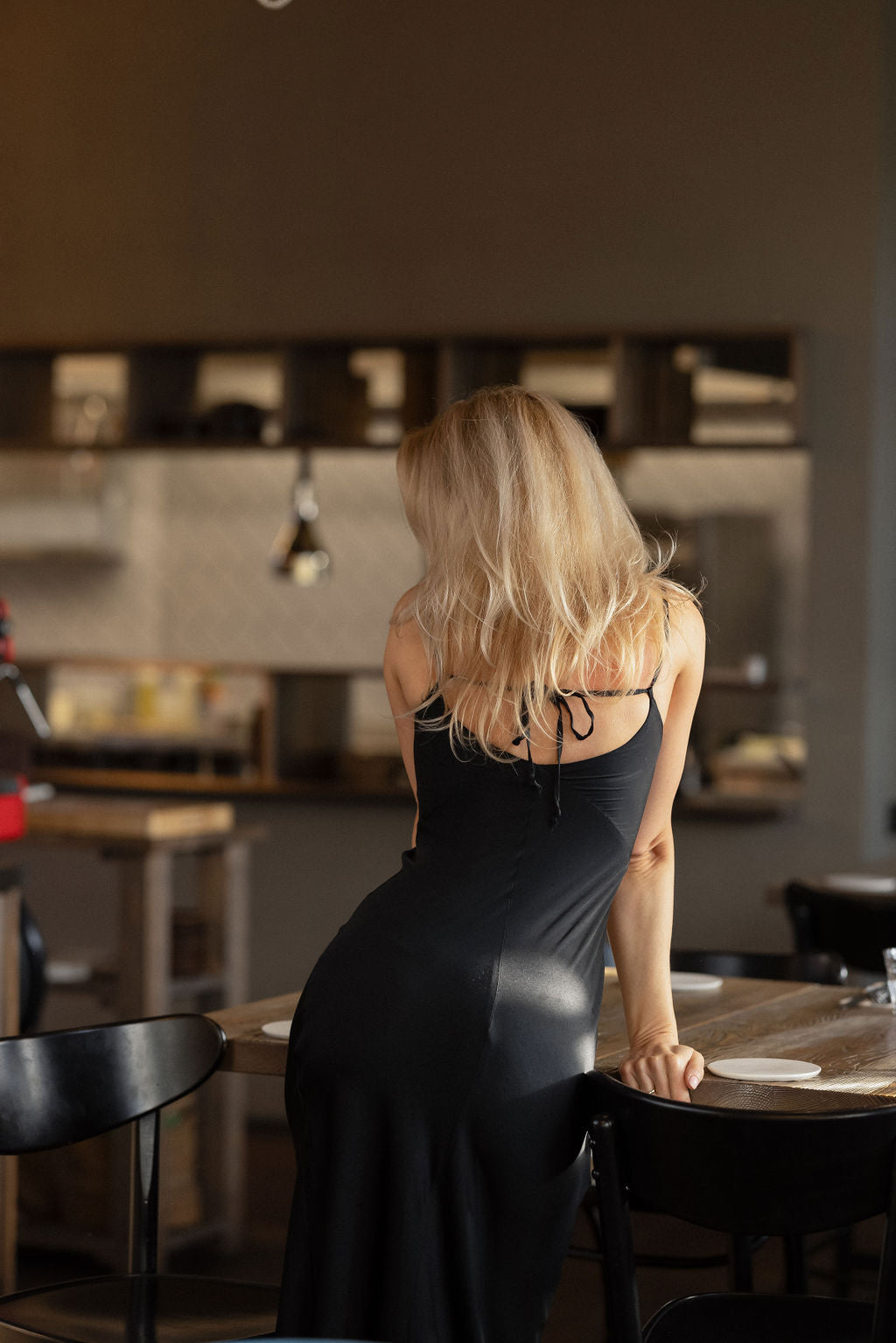 SENSE Ramie Blend Slip Dress