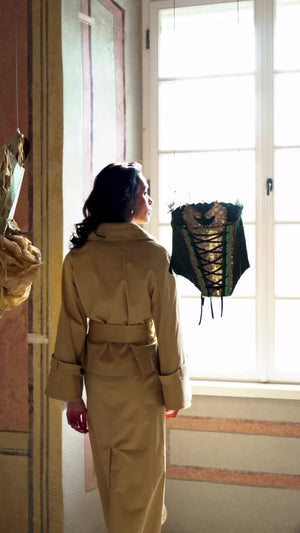 MONA Short Trench Coat Camel