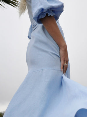 ALLURE Midi Linen Dress