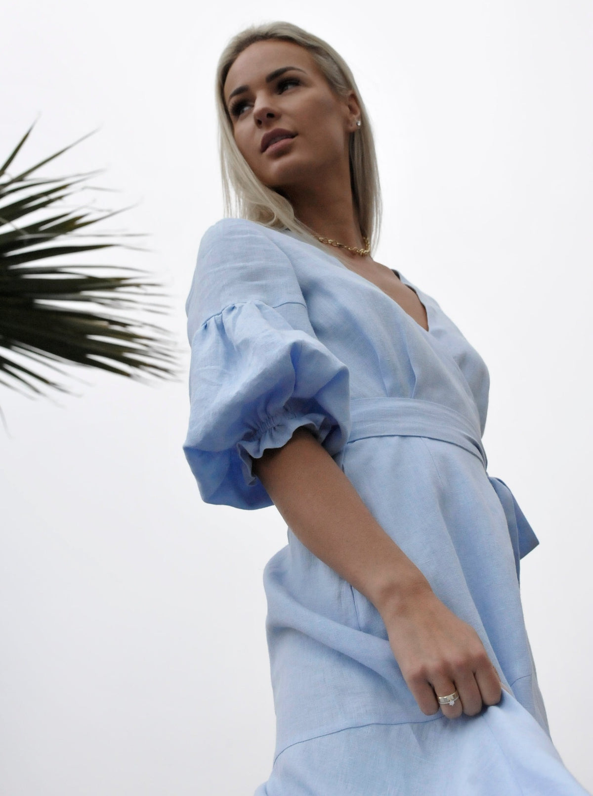 ALLURE Midi Linen Dress