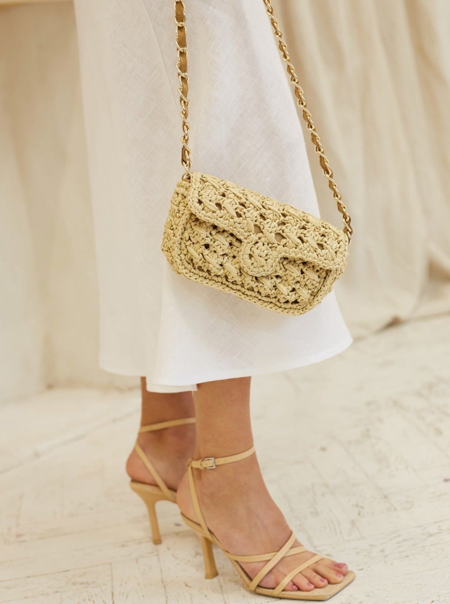 Azzura Handmade Mini Raffia Bag