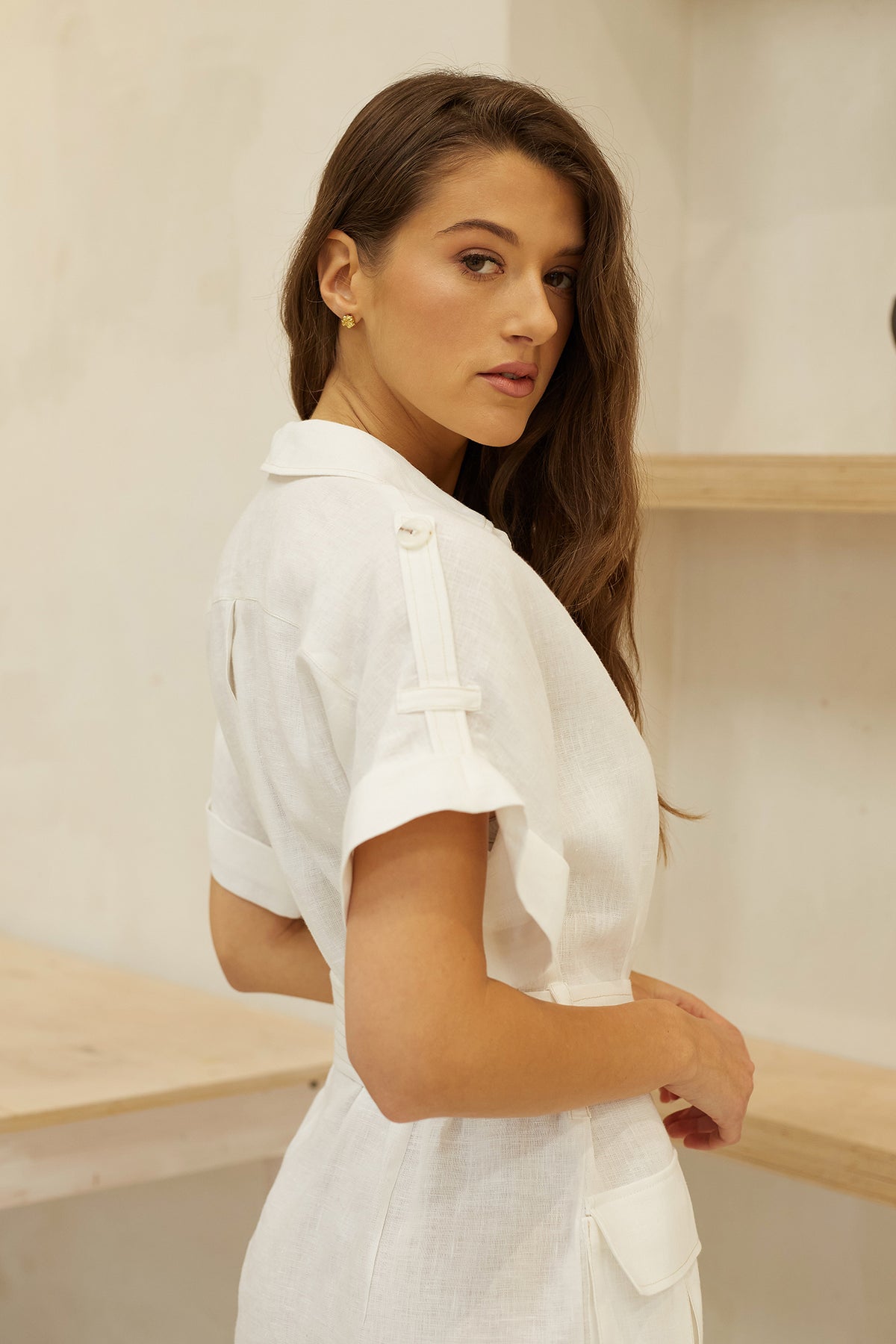 DESERT Mini Linen Dress