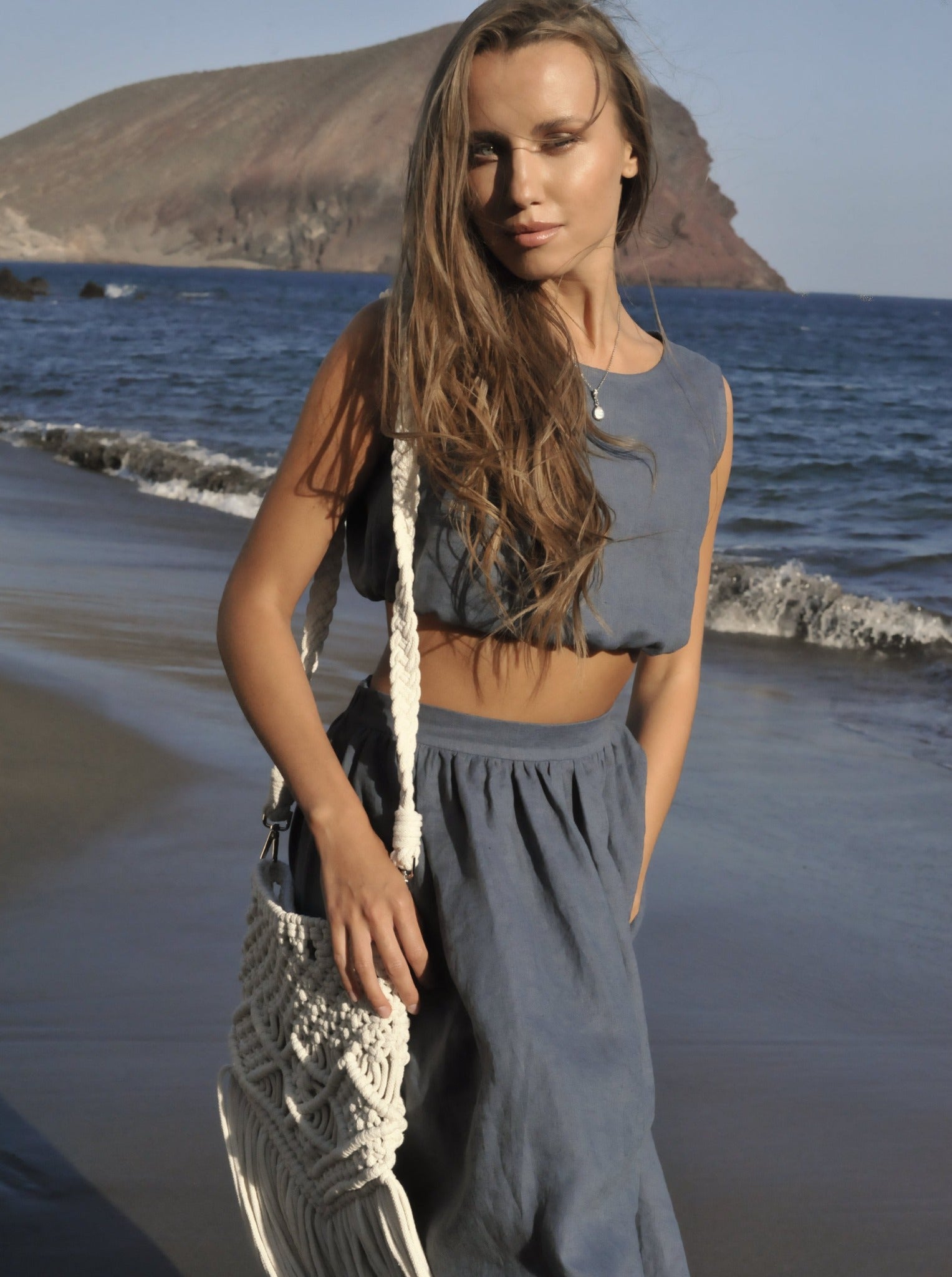 Breeze Linen Crop Top