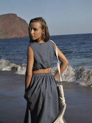 Breeze Linen Crop Top