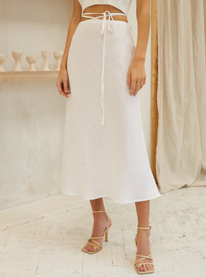 Mila Linen Slip Skirt