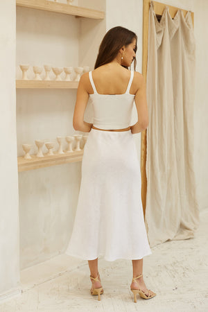 Mila Linen Slip Skirt