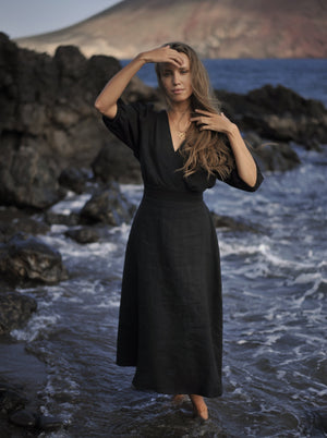 TEMPTATION Linen Dress