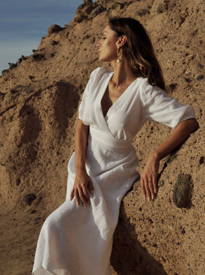 TEMPTATION Linen Dress