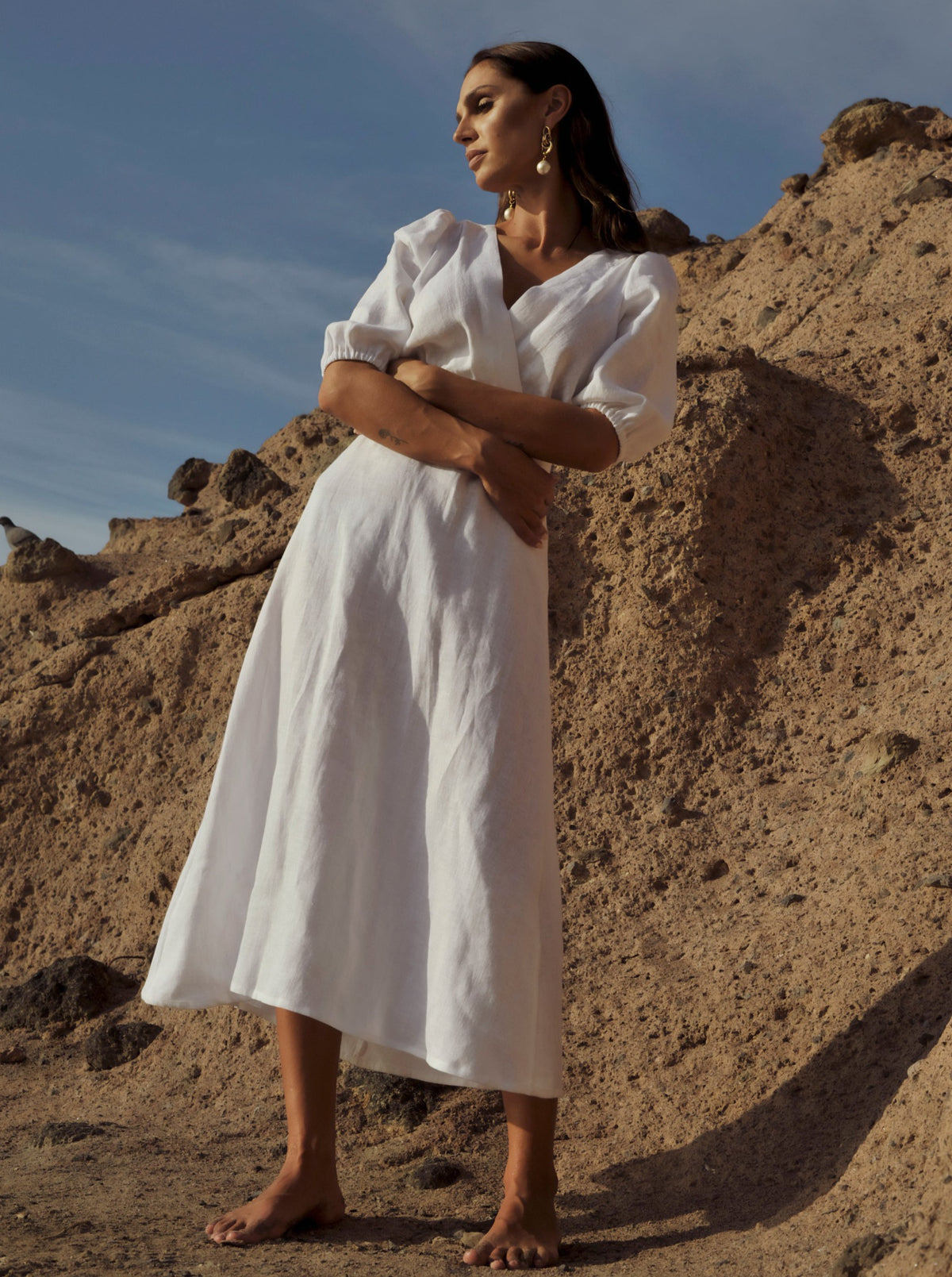 TEMPTATION Linen Dress